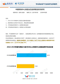 中国购物中心首层业态品牌更迭系列研究.pdf