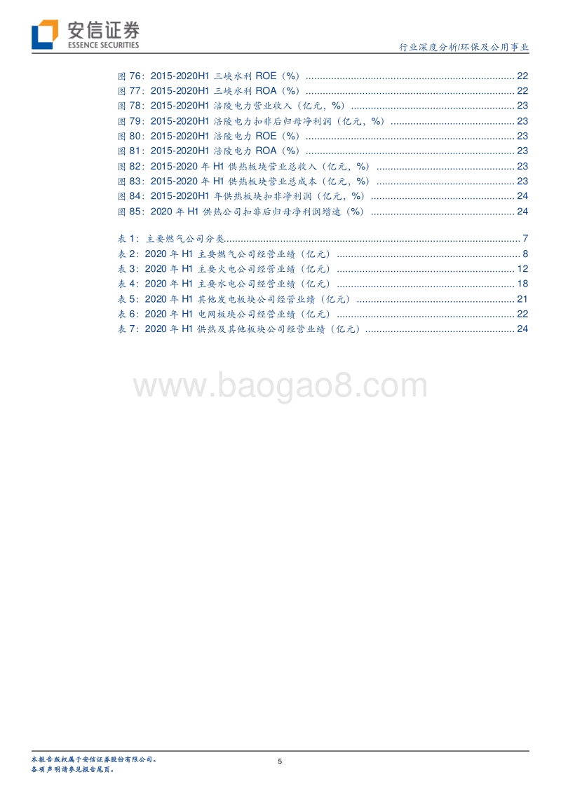 公用事业2020年半年报总结.pdf_第5页