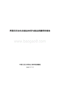 阿里巴巴全生态就业体系与就业质量研究报告.pdf