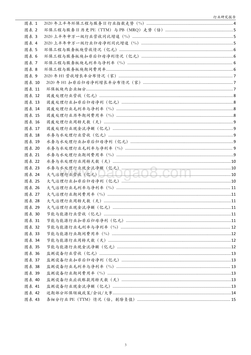 环保行业2020半年报业绩梳理.pdf_第3页