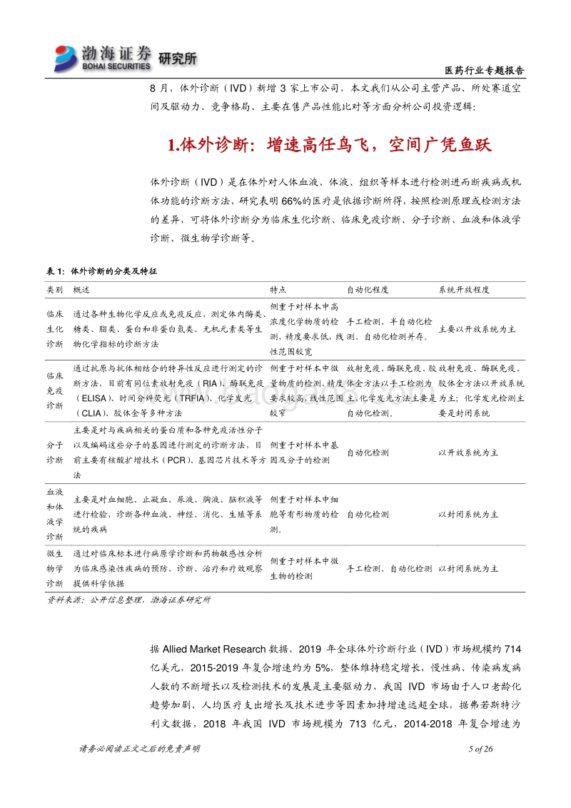 医药行业科创板新股专题报告：3家科创板IVD新股投资逻辑分析.pdf_第5页