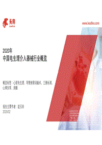 2020年中国电生理介入器械行业概览.pdf