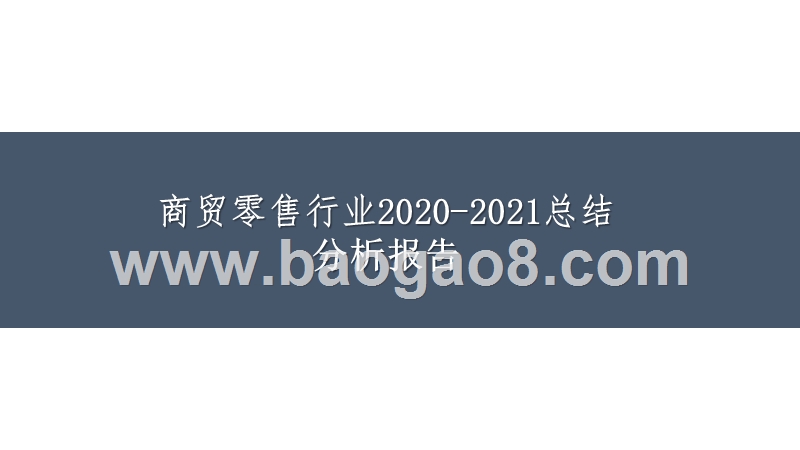 商贸零售行业2020-2021总结分析报告.pptx_第1页