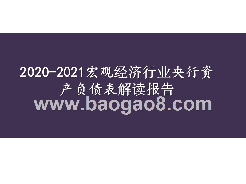 2020-2021宏观经济行业央行资产负债表解读报告.pptx_第1页