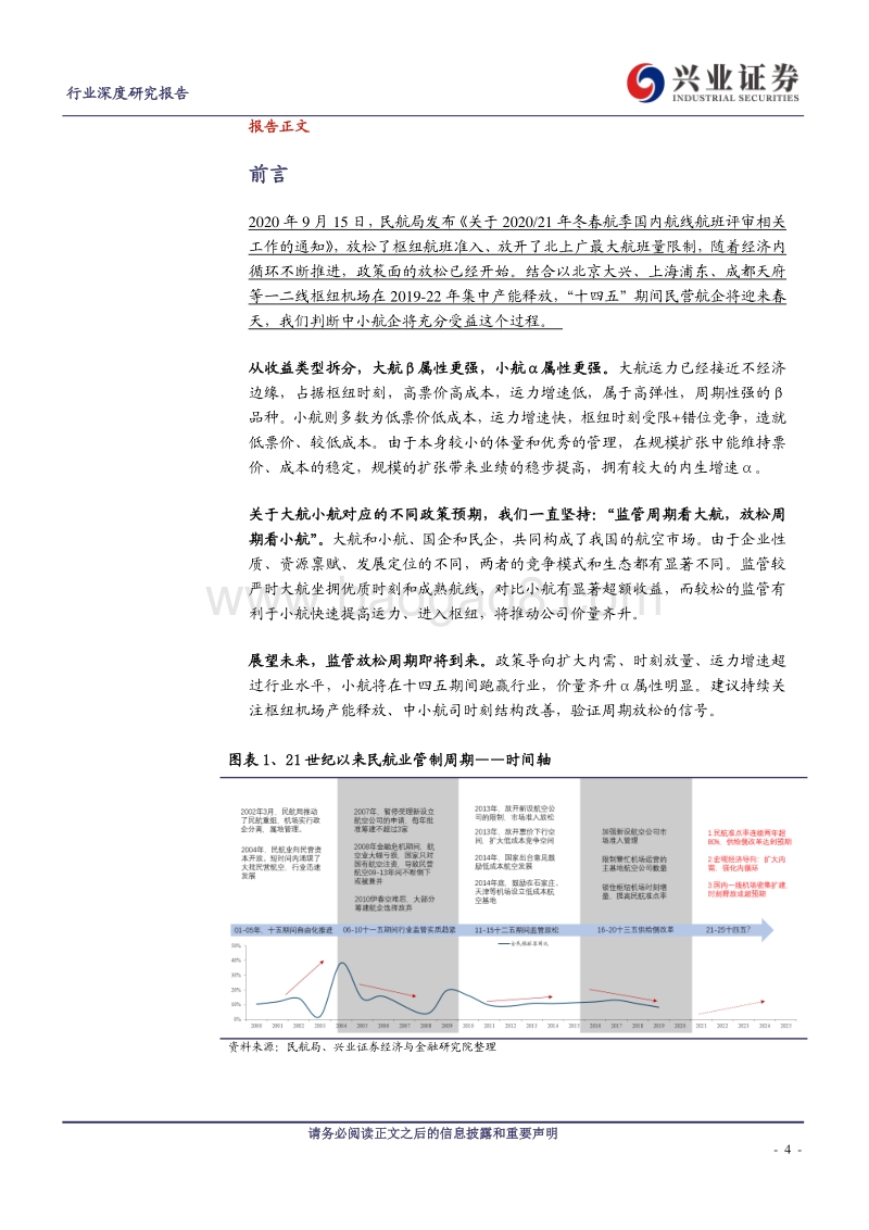 航空运输行业深度研究报告：监管放松周期开启，十四五是民营航企的黄金期.pdf_第4页