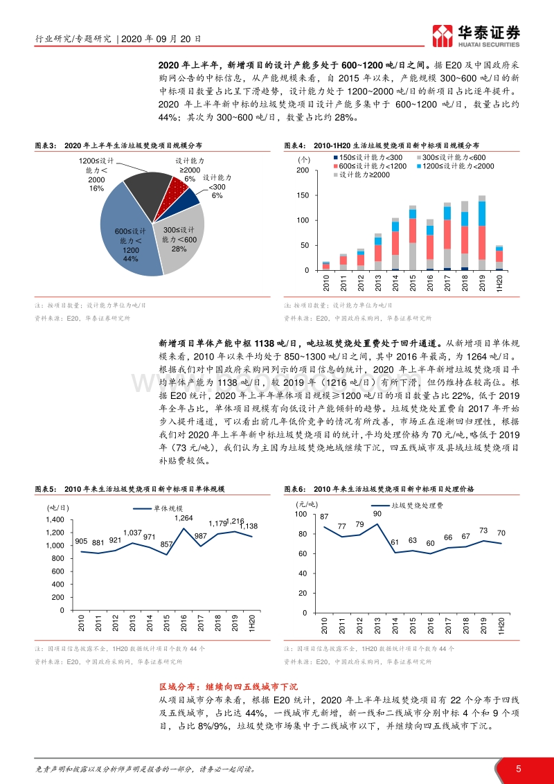 环保行业年中回顾系列之垃圾焚烧篇：环保疫情影响渐弱，垃圾焚烧全面推进.pdf_第5页