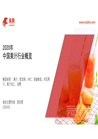 2020年中国果汁行业概览.pdf