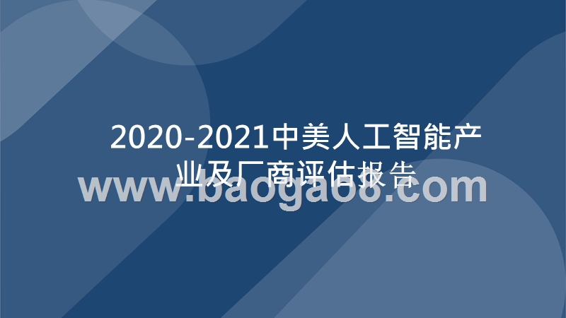 2020-2021中美人工智能产业及厂商评估报告.pptx_第1页