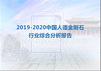 2019-2020中国人造金刚石行业综合分析报告.pptx