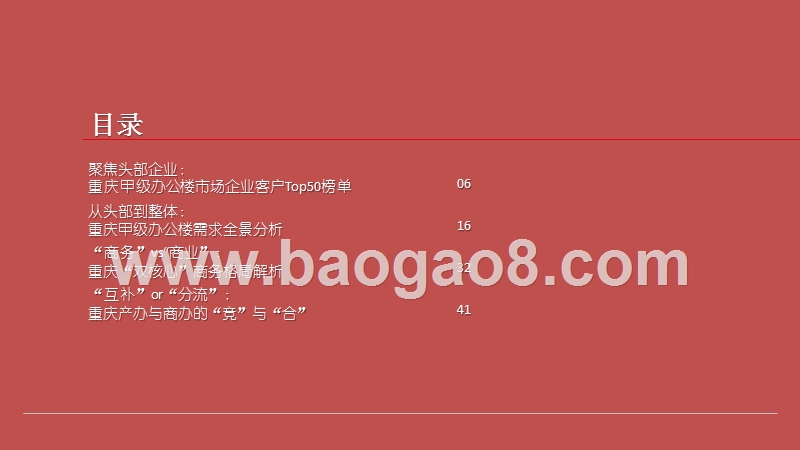 2020-2021重庆甲级办公楼市场企业客户综合分析报告.pptx_第2页