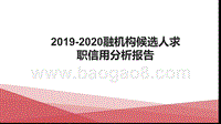 2019-2020融机构候选人求职信用分析报告.pptx