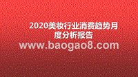 2020美妆行业消费趋势月度分析报告.pptx