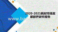 2020-2021耗材市场发展前景研究报告.pptx