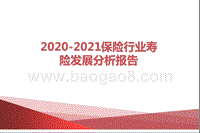 2020-2021保险行业寿险发展分析报告.pptx