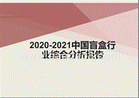 2020-2021中国盲盒行业综合分析报告.pptx