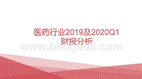 医药行业2019及2020Q1财报分析.pptx
