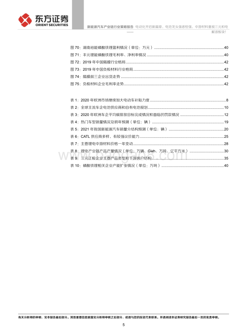 新能源汽车产业链行业：电动化开启新篇章，电池龙头强者恒强，中游材料重视三元和电解液板块！.pdf_第5页