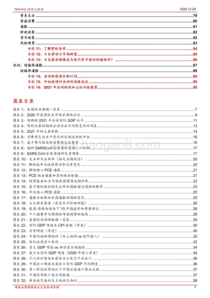 2021年全球经济展望：不均衡复苏格局逐渐成型-野村东方国际证券-2020.12-99页.pdf_第3页