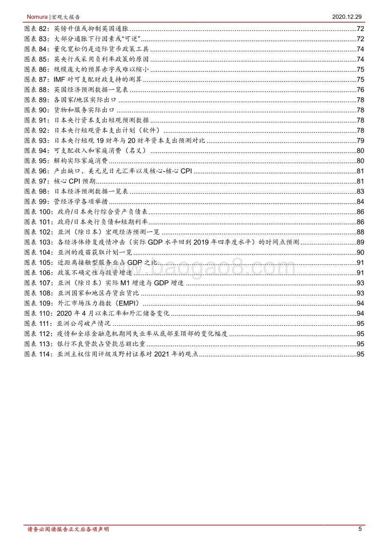 2021年全球经济展望：不均衡复苏格局逐渐成型-野村东方国际证券-2020.12-99页.pdf_第5页