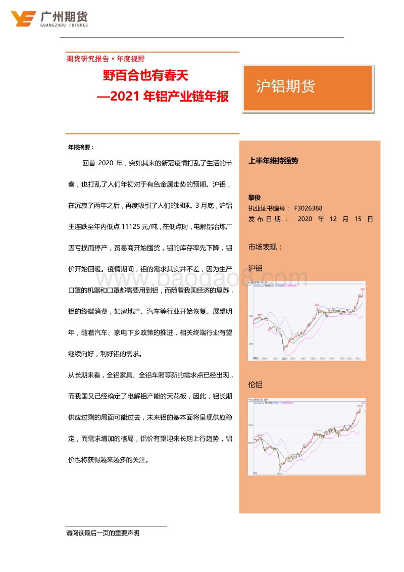 2021年金属铝期货投资策略：野百合也有春天.pdf_第2页