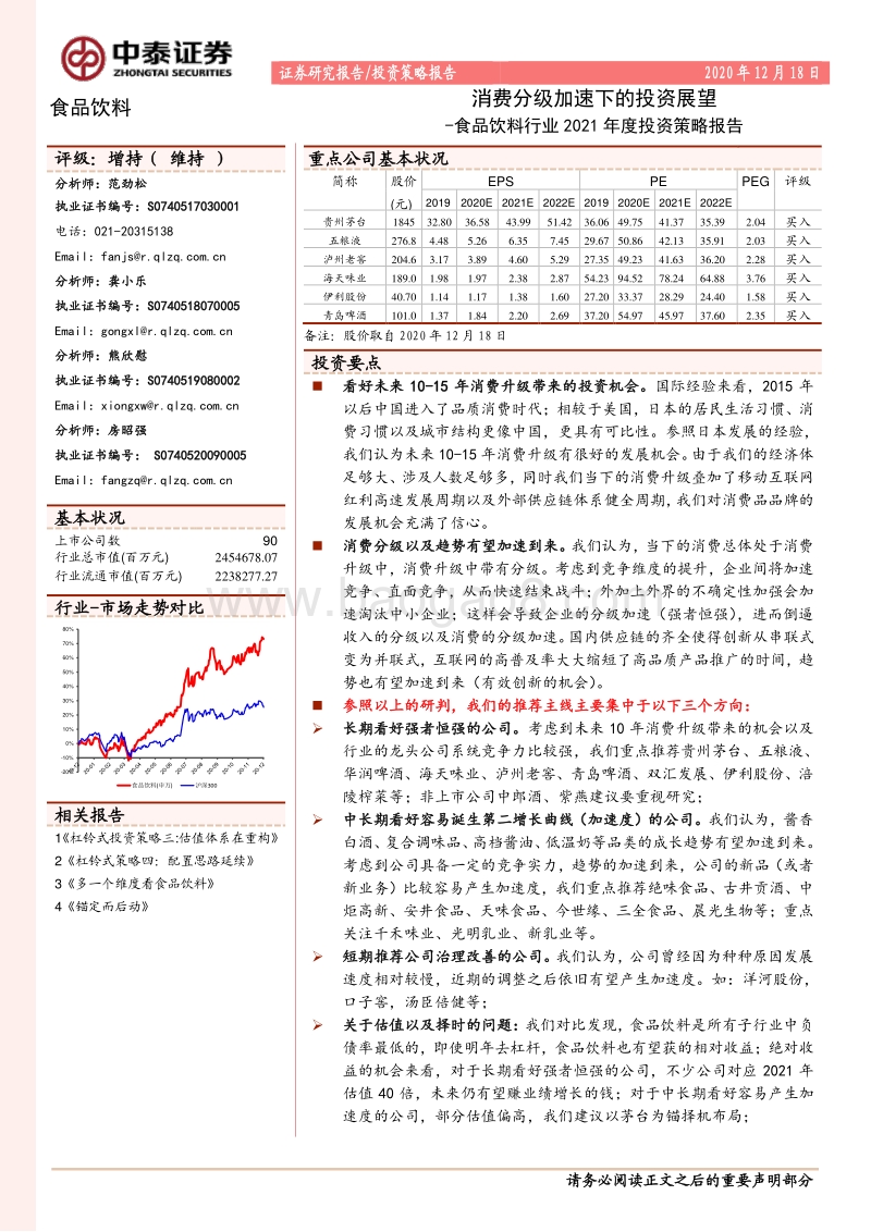食品饮料行业2021年度投资策略报告：消费分级加速下的投资展望.pdf_第1页