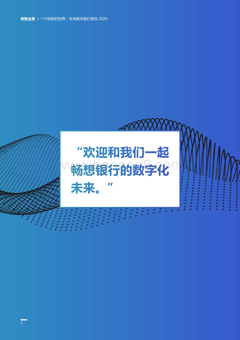 一个崭新的世界：未来数字银行报告2020.pdf_第2页