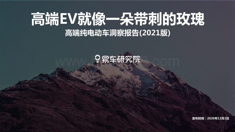 2021版高端纯电动车洞察报告.pdf_第1页