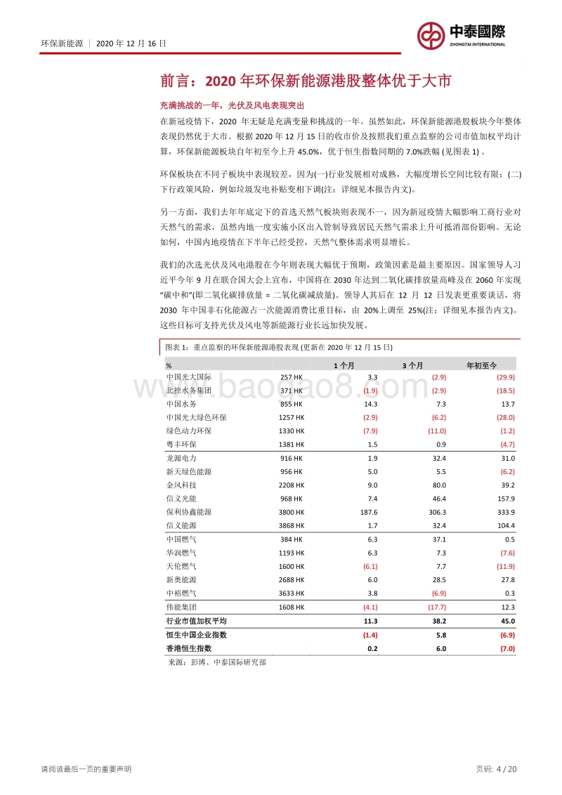 环保新能源2021年行业投资策略：苦尽甘来，再登龙门.pdf_第4页