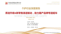 个护行业深度报告：质造升级&新零售渠道驱动，助力国产品牌弯道超车.pdf