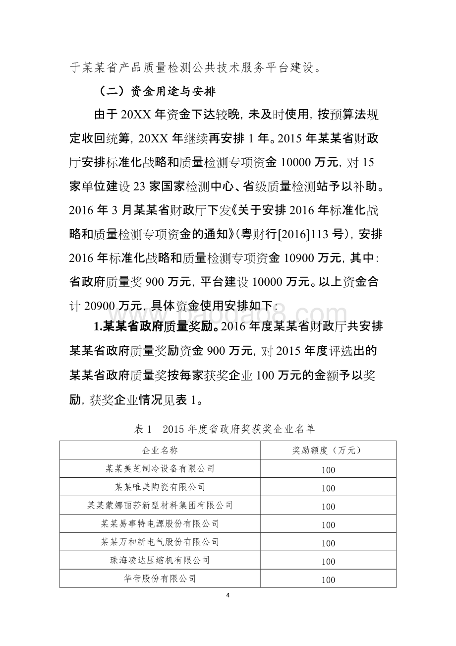 标准战略和质量检测专项资金绩效评价报告.doc_第4页