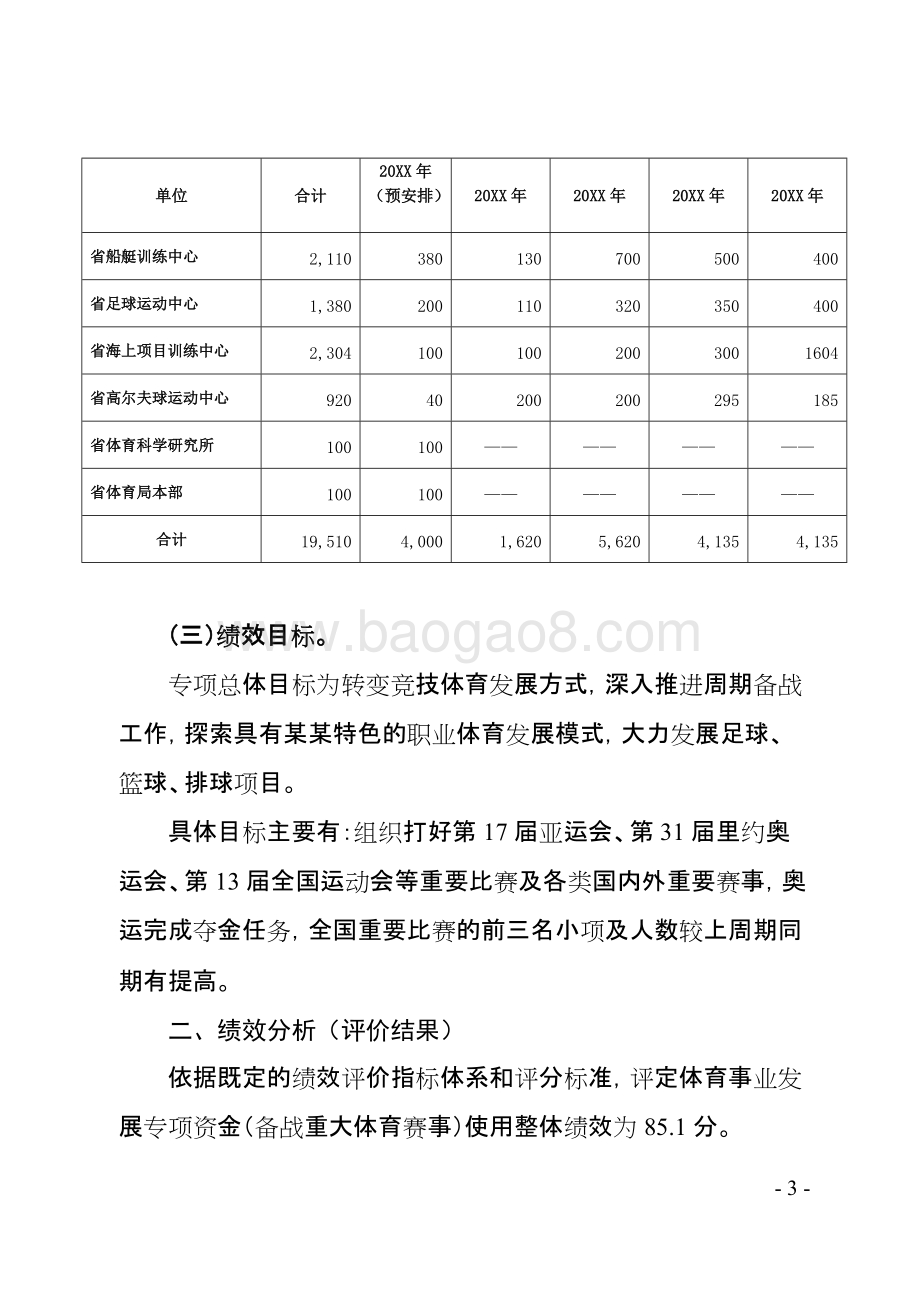 体育事业发展专项资金（备战重大体育赛事）绩效评价报告.doc_第5页