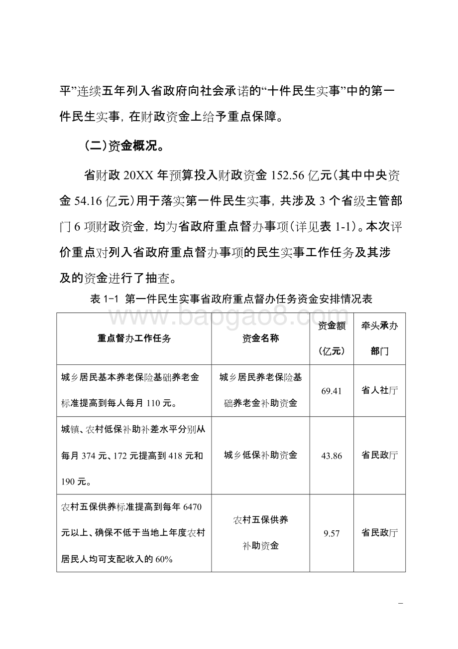巩固提高底线民生保障水平财政资金使用绩效评价报告.doc_第4页