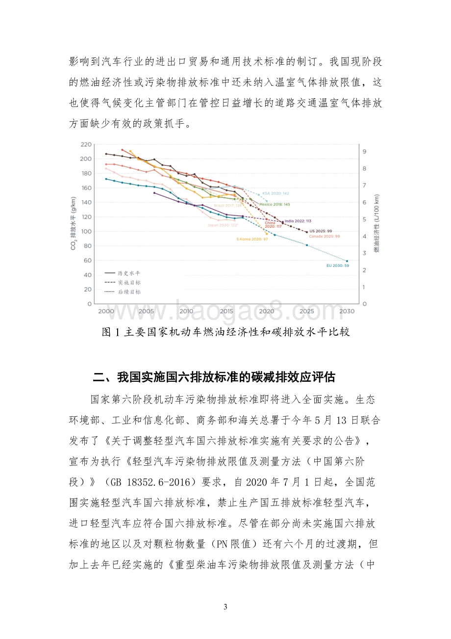 我国机动车碳排放及国六标准下温室气体协同减排效应的初步分析.pdf_第3页