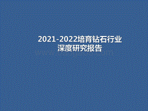 2021-2022培育钻石行业深度研究报告.pdf
