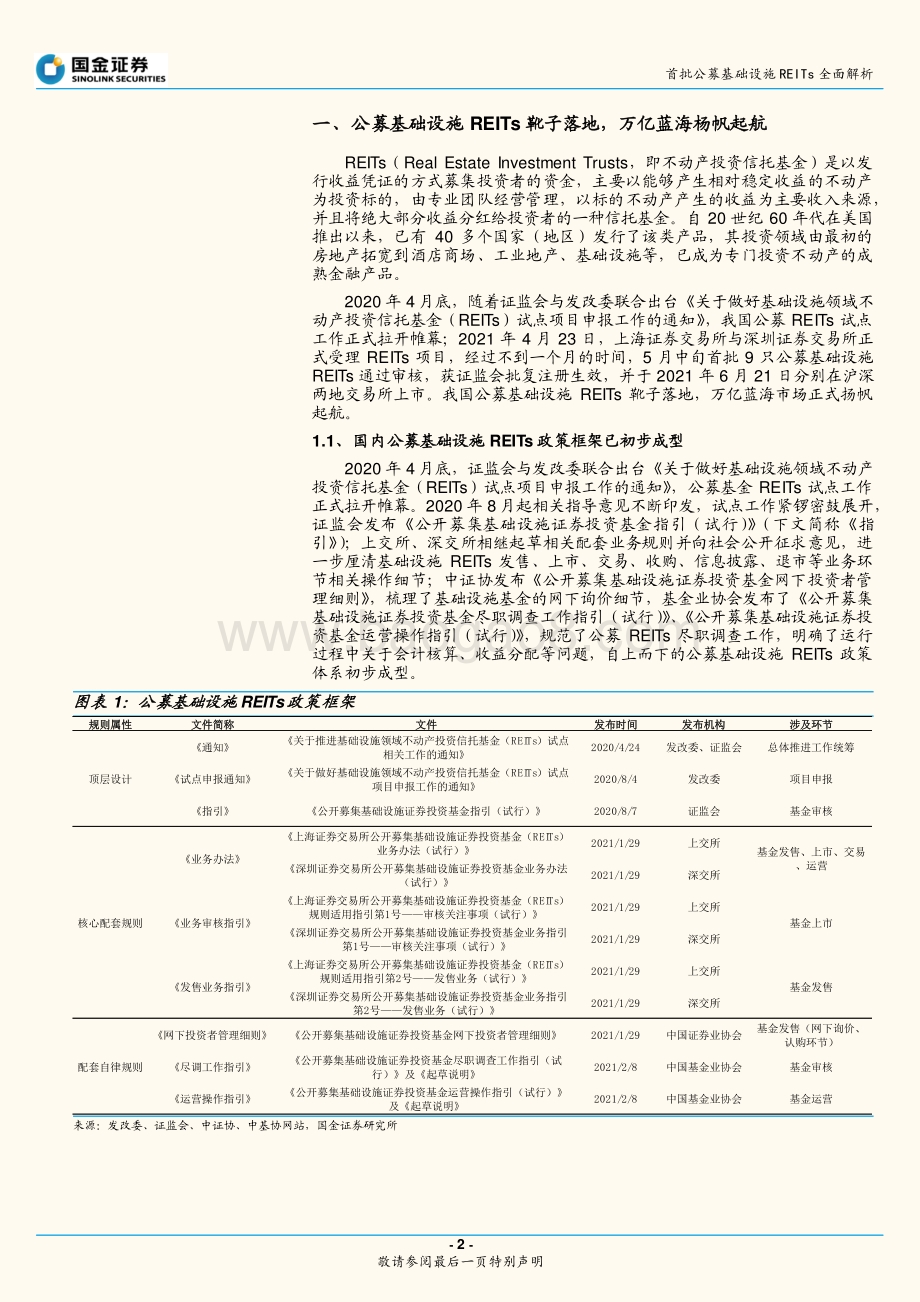 首批公募基础设施REITs全面解析：万亿蓝海扬帆起航行远自迩未来可期.pdf_第2页