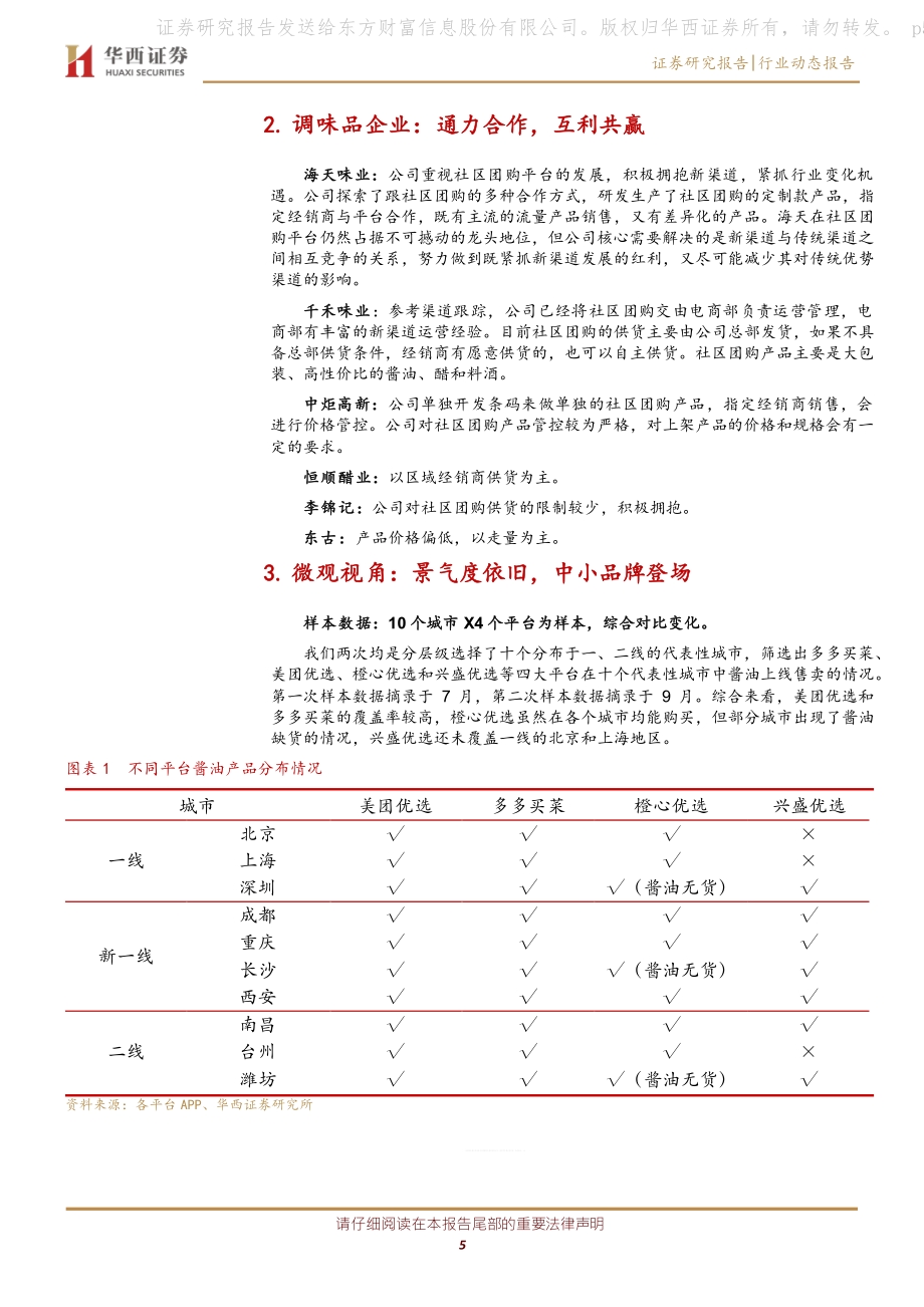 调味品行业跟踪报告：见微知著纵向对比社区团购中调味品的变化.pdf_第5页
