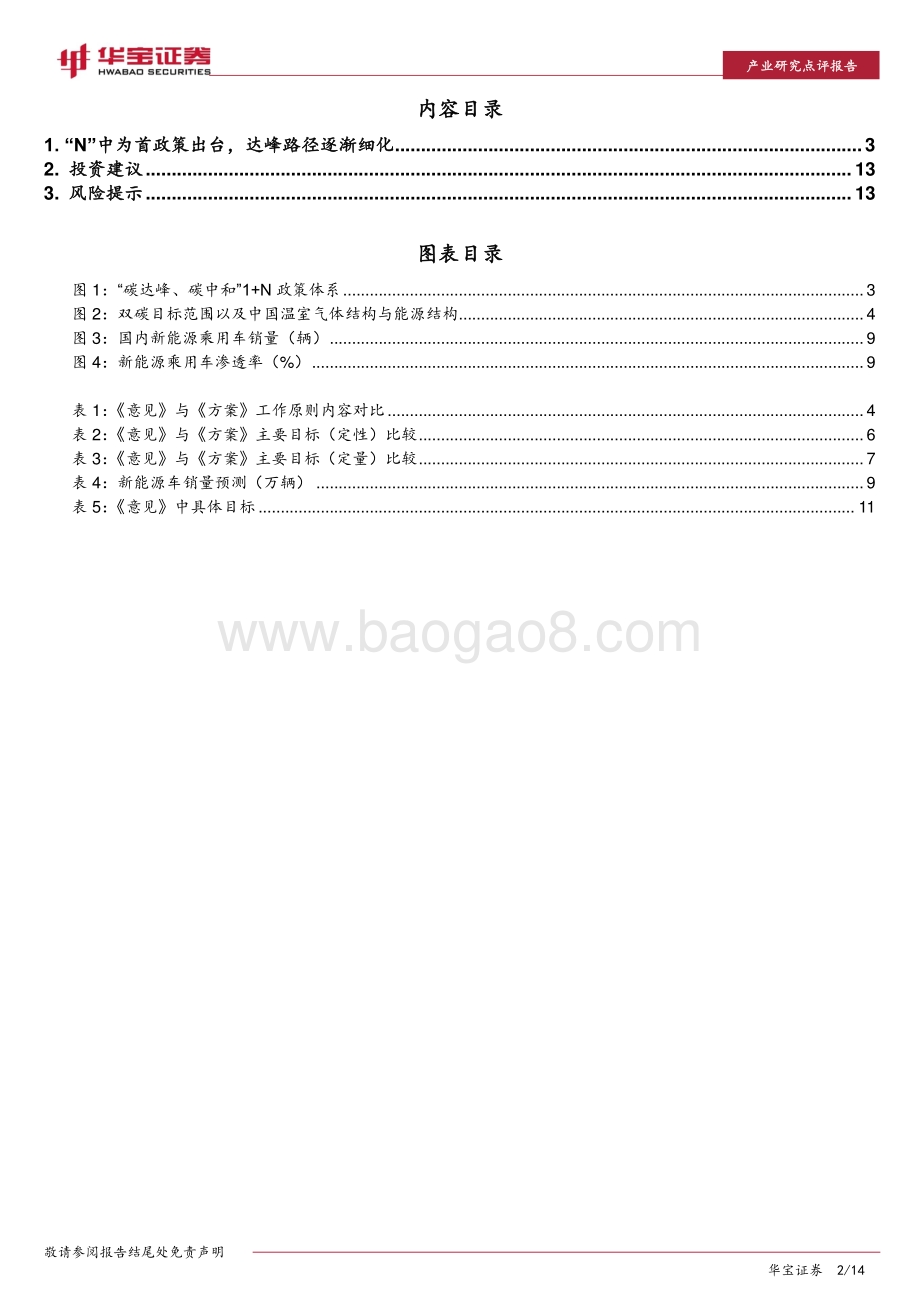碳中和系列报告：“N”中为首政策出台达峰路径逐渐细化.pdf_第2页