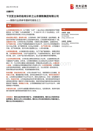 钢铁行业债券专题研究报告之三：下沉至主体的信用分析之山东钢铁集团有限公司.pdf