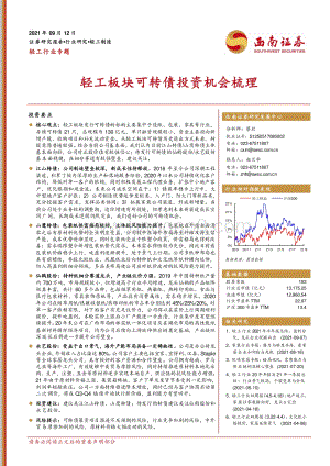 轻工板块可转债投资机会梳理.pdf