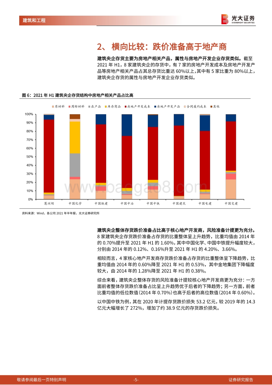 建筑央企专题报告之一：建筑央企资产安全性较高比价优势逐步显现.pdf_第5页
