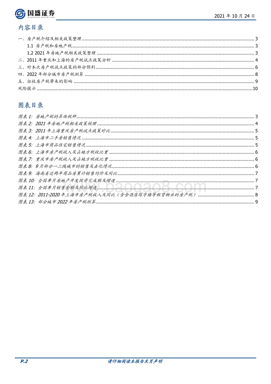 房产税专题研究：房产税对行业基本面影响及热点城市测算.pdf_第2页