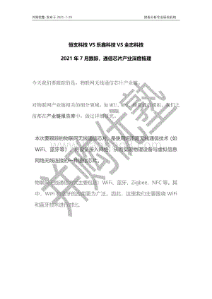 通信芯片产业深度梳理：恒玄科技VS乐鑫科技VS全志科技.pdf