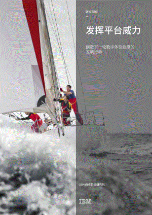发挥平台威力：创造下一轮数字体验浪潮的五项行动.pdf