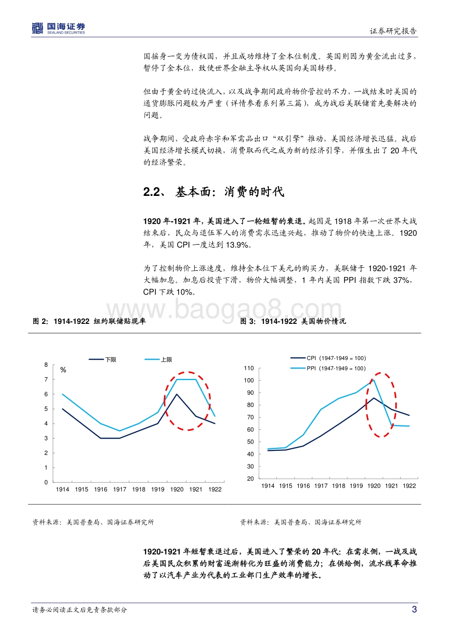 美国国债历史专题之四：百年美债：咆哮的二十年代.pdf_第3页