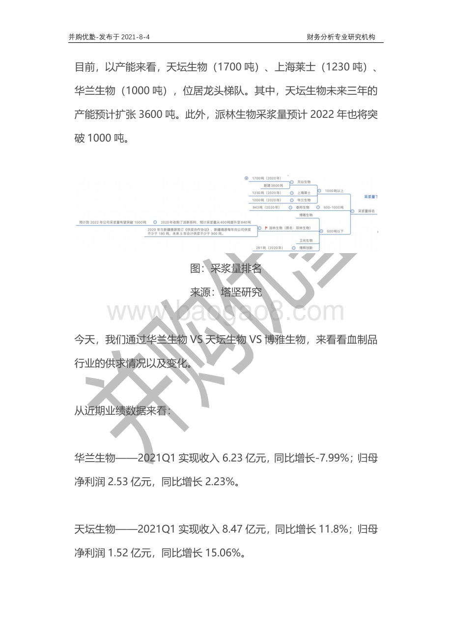 血制品行业深度梳理：天坛生物VS华兰生物VS博雅生物.pdf_第2页