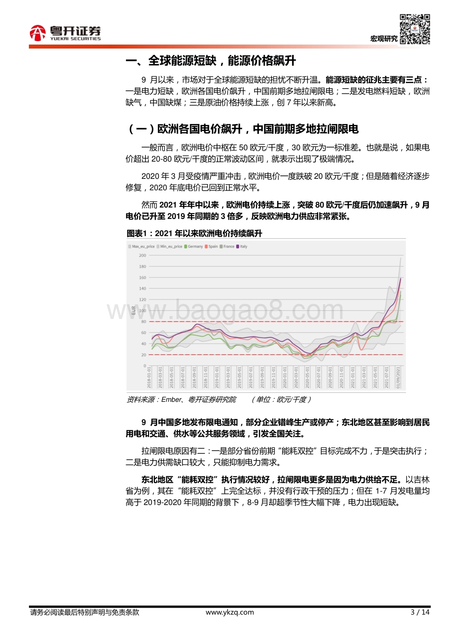 本轮全球能源短缺：表现、原因、影响不展望.pdf_第3页