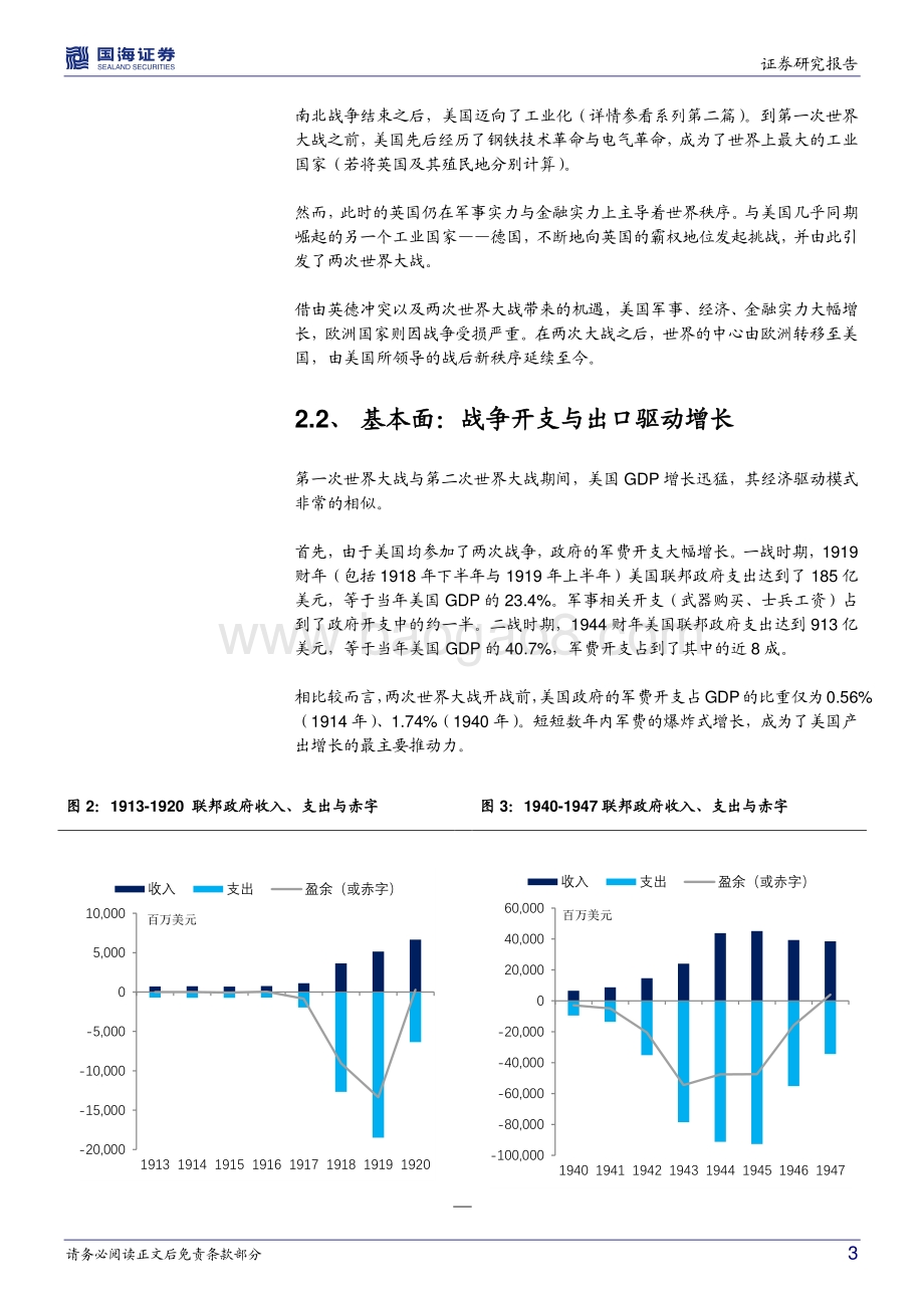 美国国债历史专题之三：百年美债：两次世界大战.pdf_第3页