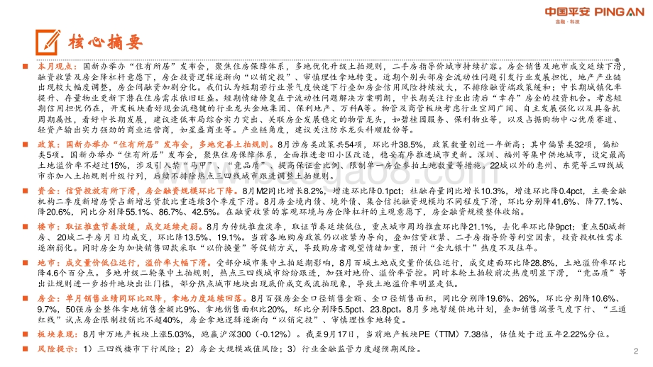 月酝知风之地产行业：楼市持续走弱融资端维持偏紧态势.pdf_第2页