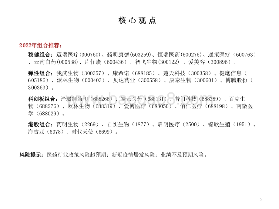 医药行业2022年投资前景研究报告.pptx_第3页