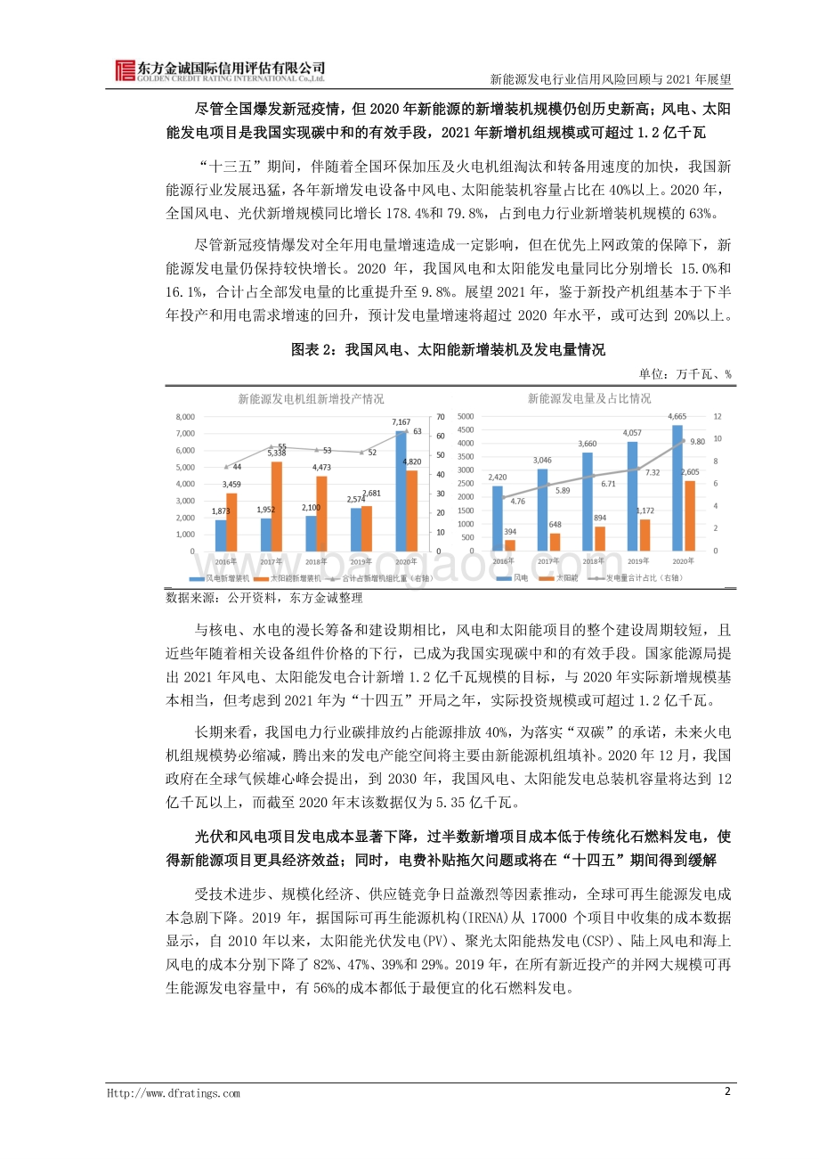 新能源发电行业信用风险回顾及2021年展望.pdf_第3页